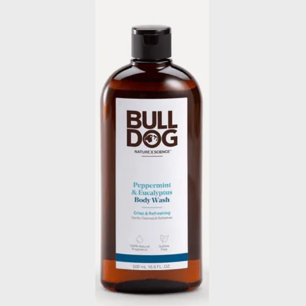 BullDog Peppermint and Eucalyptus Shower Gel Manly.ie