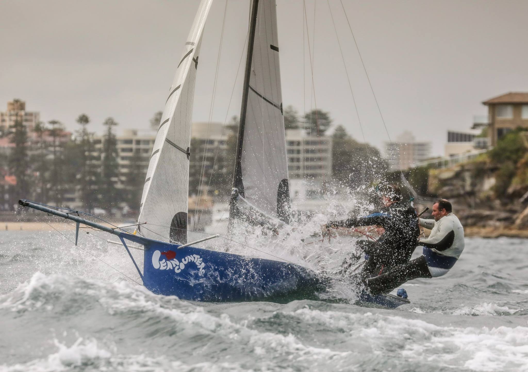 5.50 Skiff wins race Manly 16ft Skiff Sailing Club