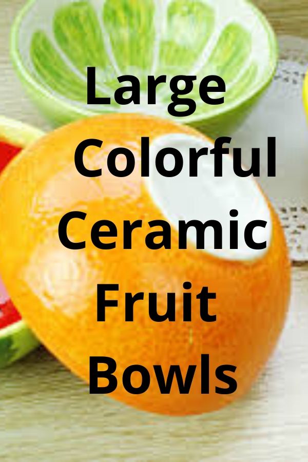 Large Colorful Ceramic Fruit Bowls Manly Base