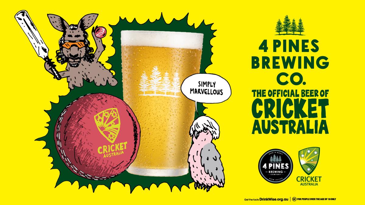 4 Pines Official Beer of the Australian Men’s Cricket Team Manly