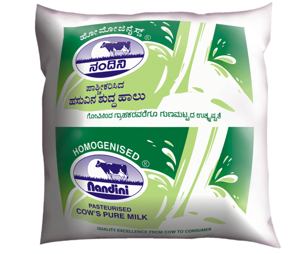 Nandini Homogenized Cow's Milk The Mandya District Cooperative Milk