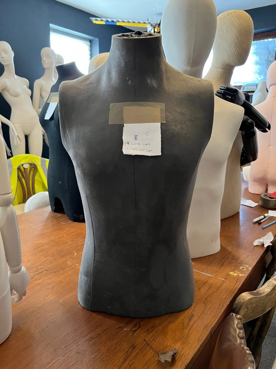 BS021 Male Bust Mannequin Hire Film Location Events