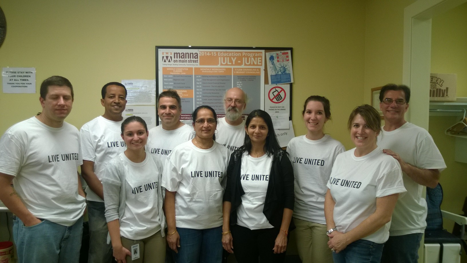 Brooks Instrument volunteer pic Manna on Main Street