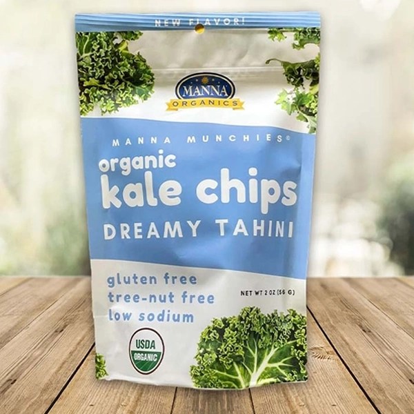 NEW Dreamy Tahini Kale Chips Manna Organics