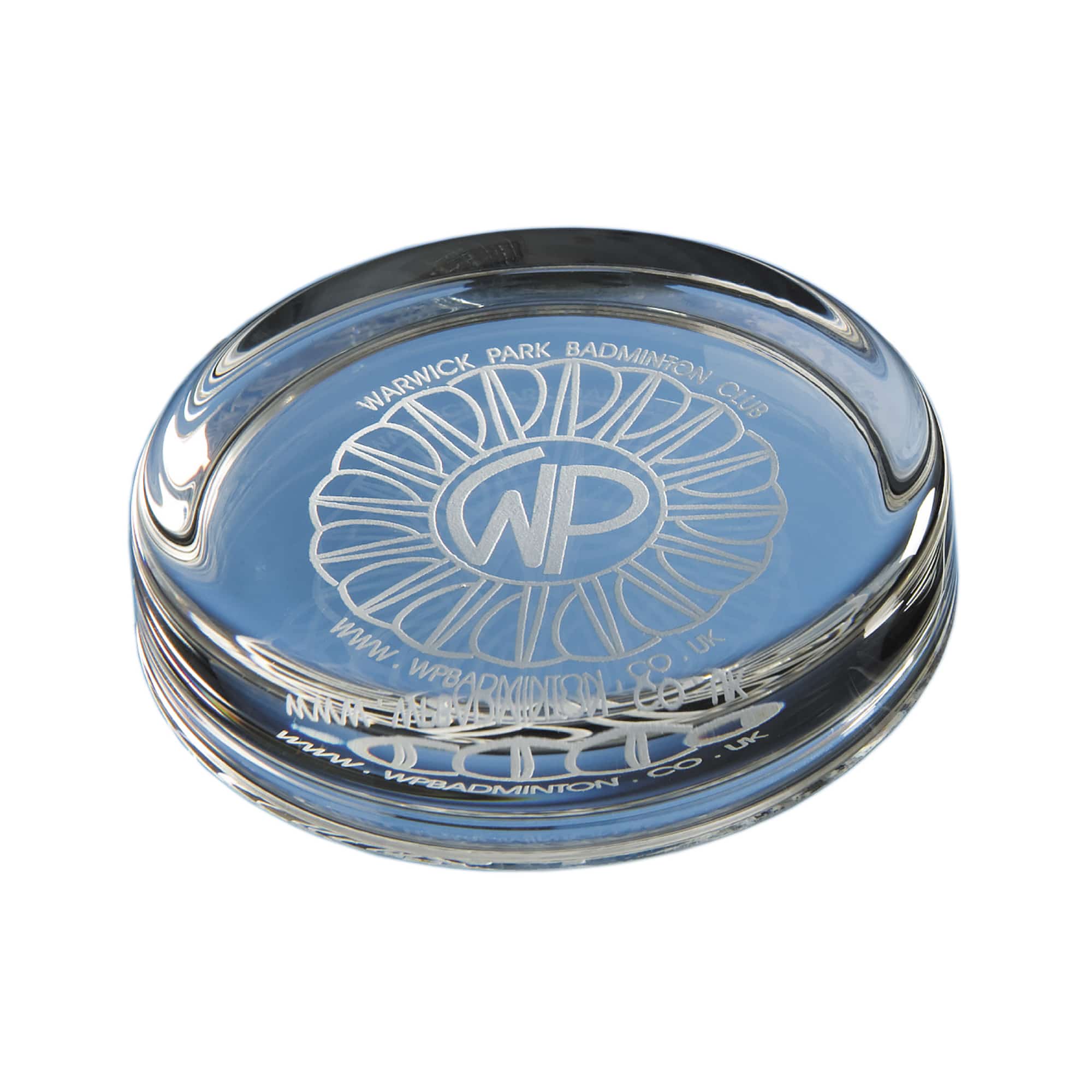 9cm Round Glass Paperweight Mannik Merchandise LTD