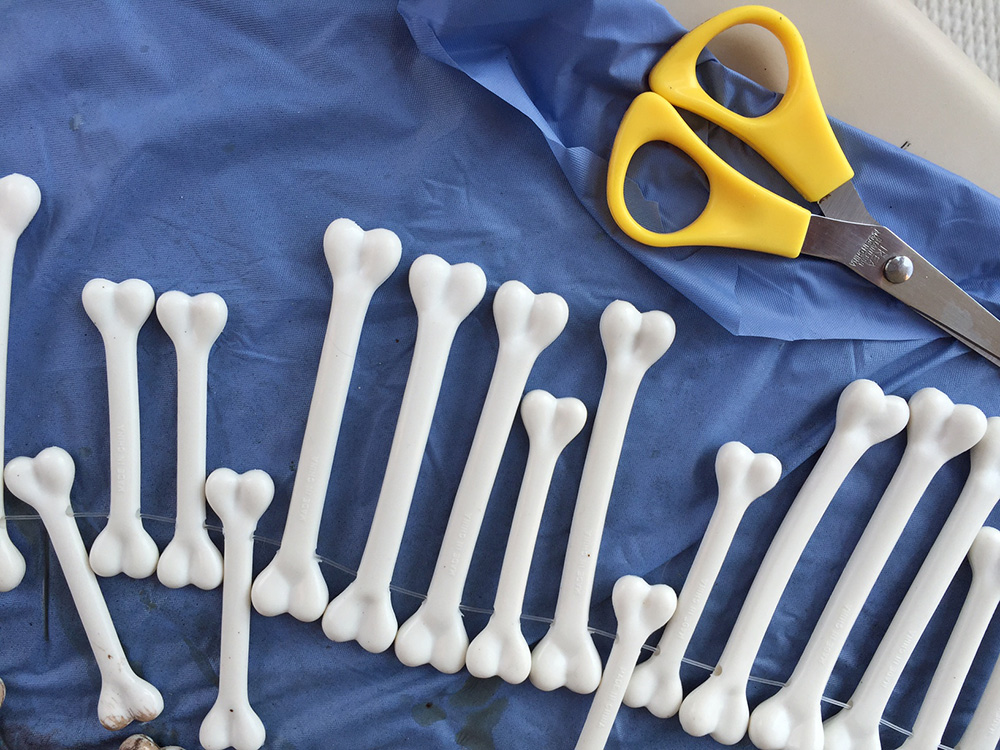 How to make plastic bones look aged and dirty Manning Makes Stuff