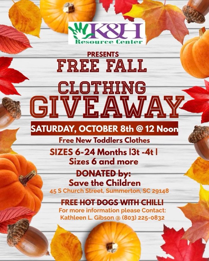 New date for free clothing giveaway Manning Live