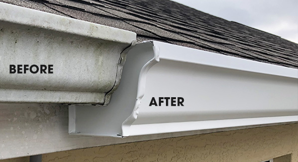 Seamless Gutters – Manno Screen Enclosure Repair – Seamless Gutter