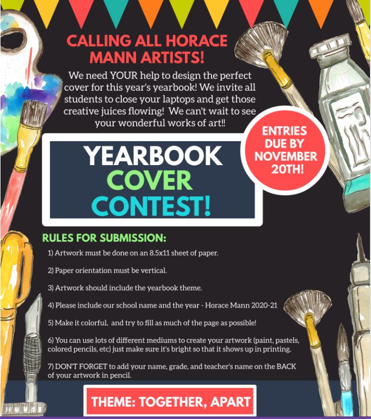 Yearbook Cover Contest Enter by Nov 20