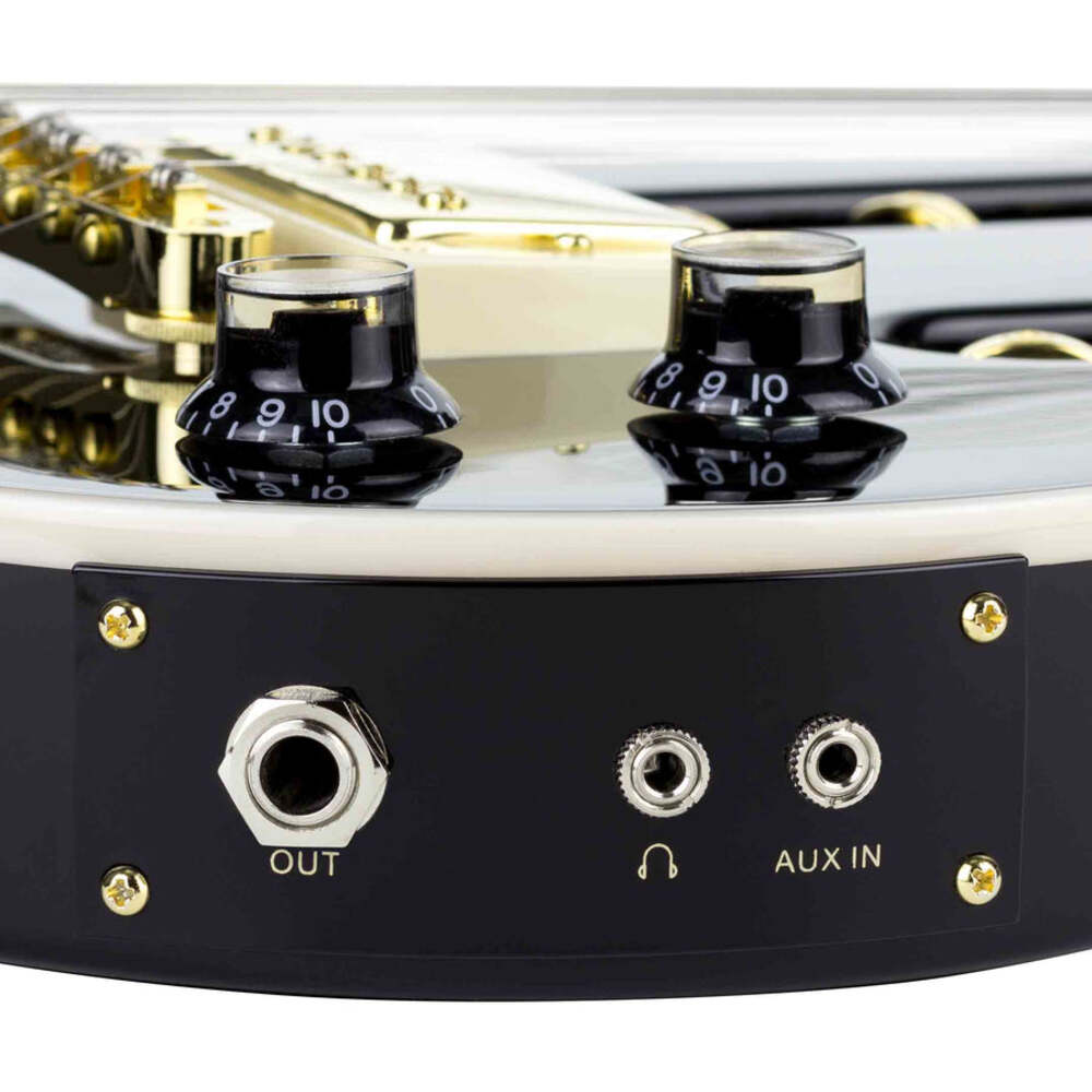 Traveler Guitar EG1 Custom Black Travel Electric Guitar & Case Mann