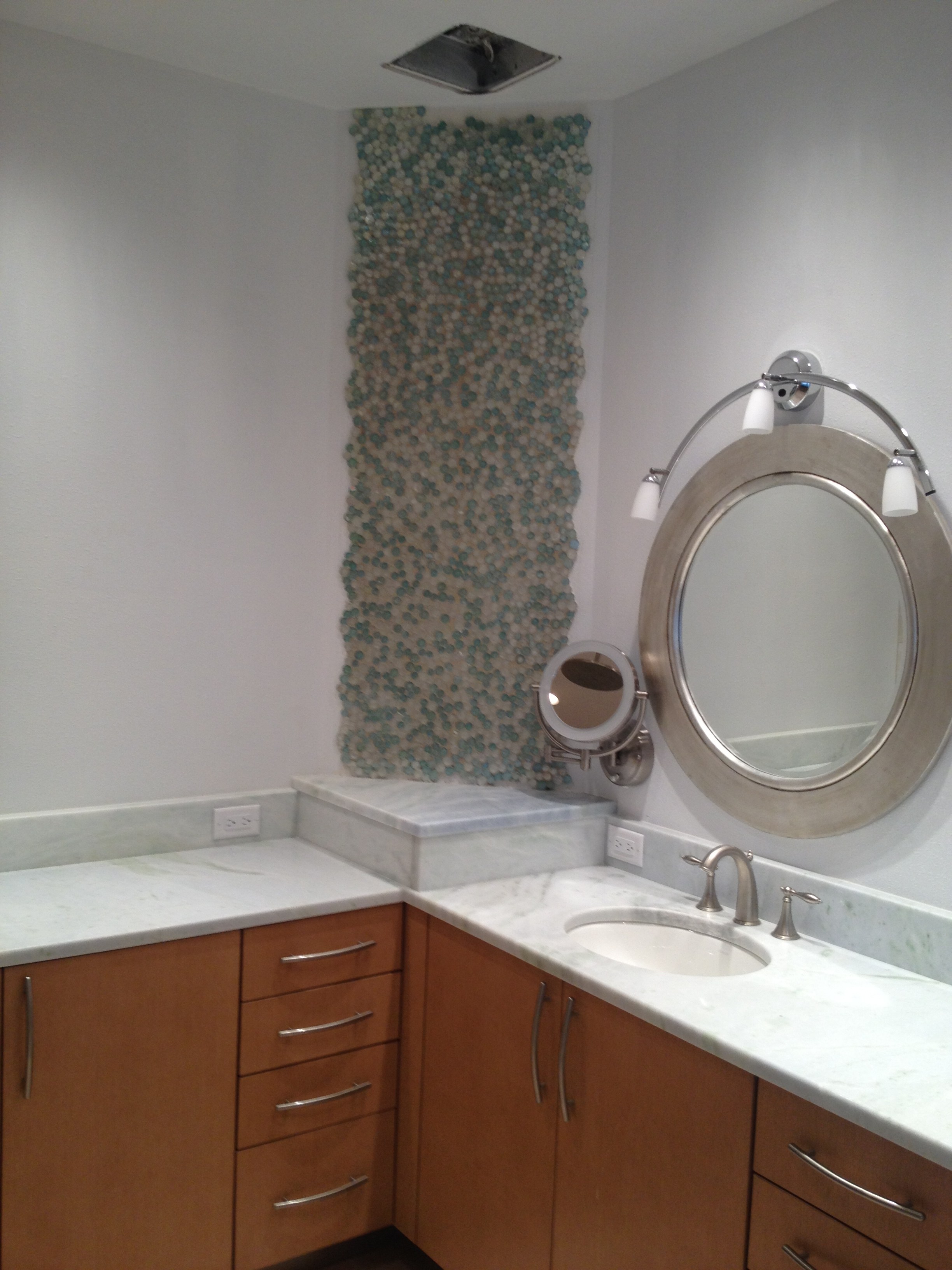 Palm Trees, Showers, and Ditra. Englewood Tile Store Mann Tile, Inc.