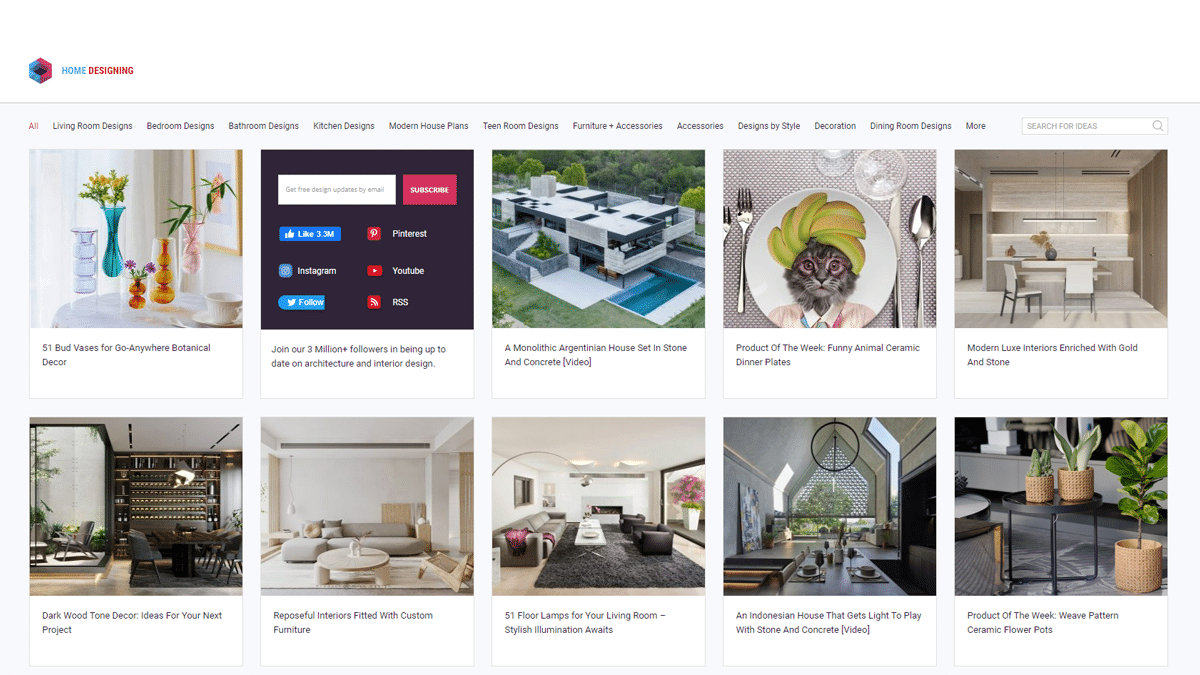 18 Best Interior Design sites and Blogs Man of Many