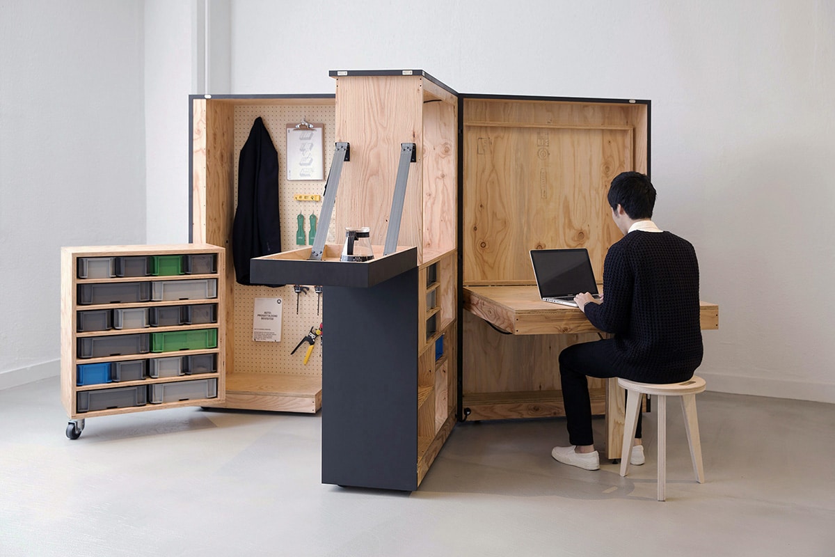 Office In A Box Furniture Is This Office in a Box the Future of Working From Home? Man of Many