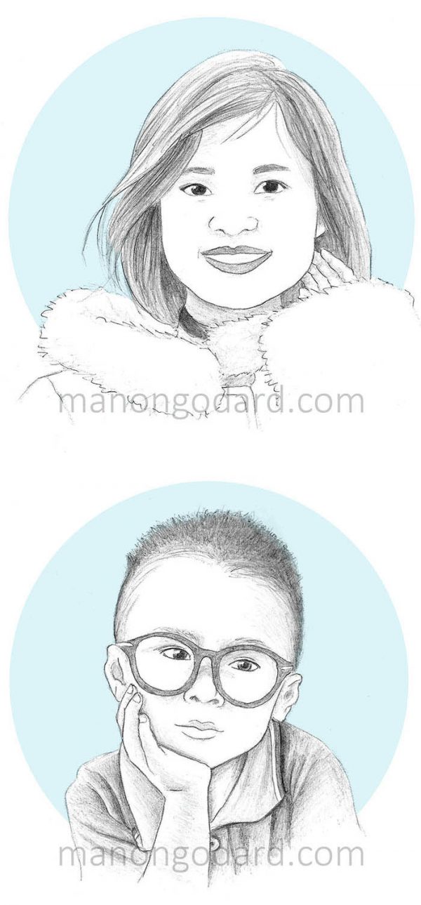 Portraits au crayon à papier (+ vidéo) • Portraits au crayon à papier (+ vidéo) •