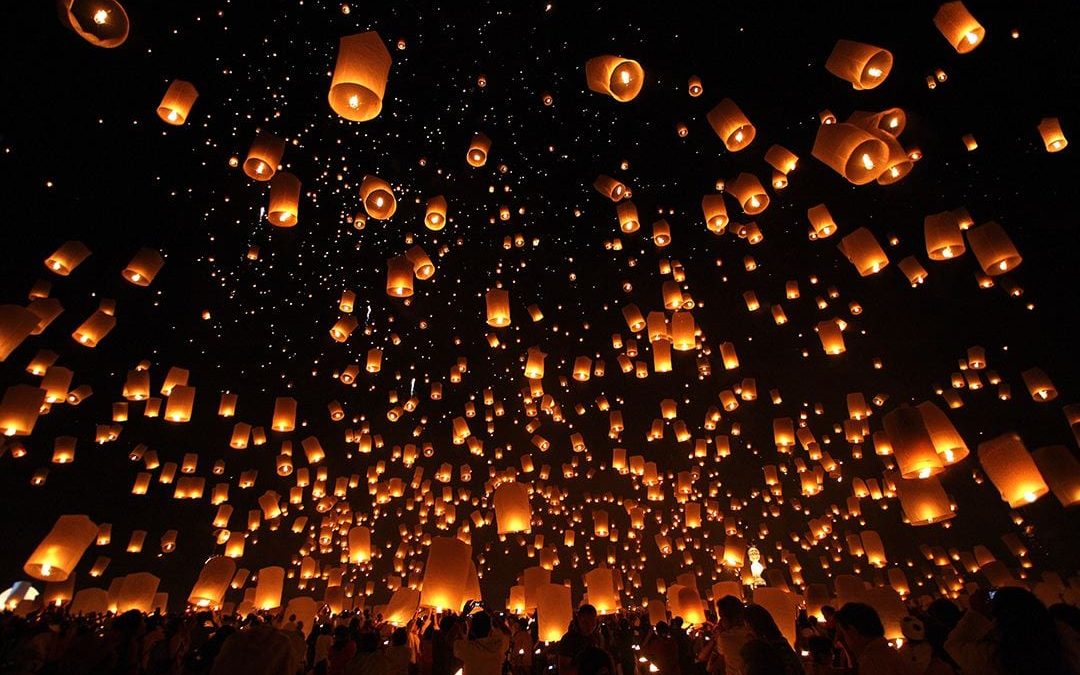 Loy Krathong celebration at Irene Manora Village Hua Hin