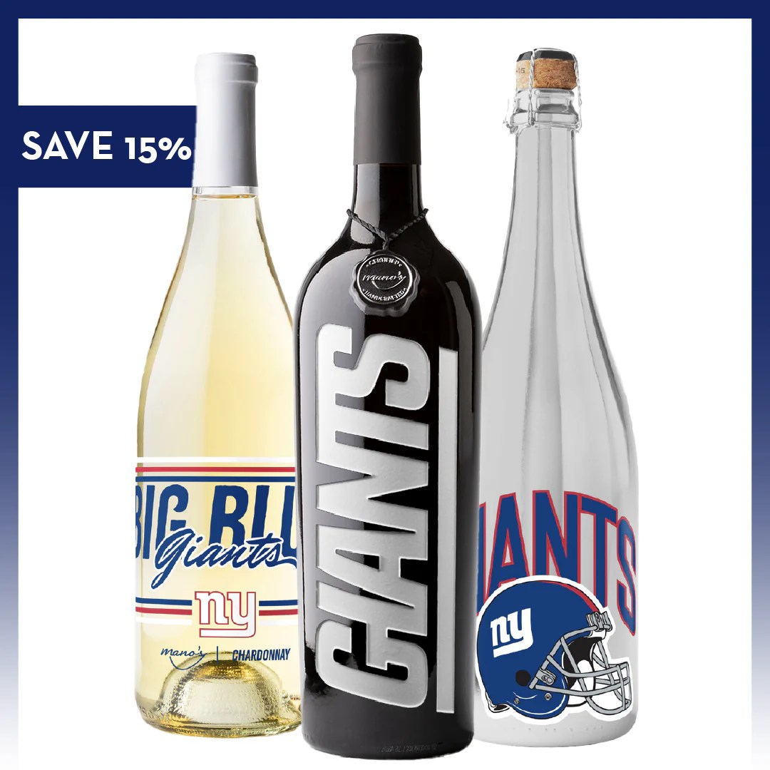New York Giants 3 Pack Mano's Wine