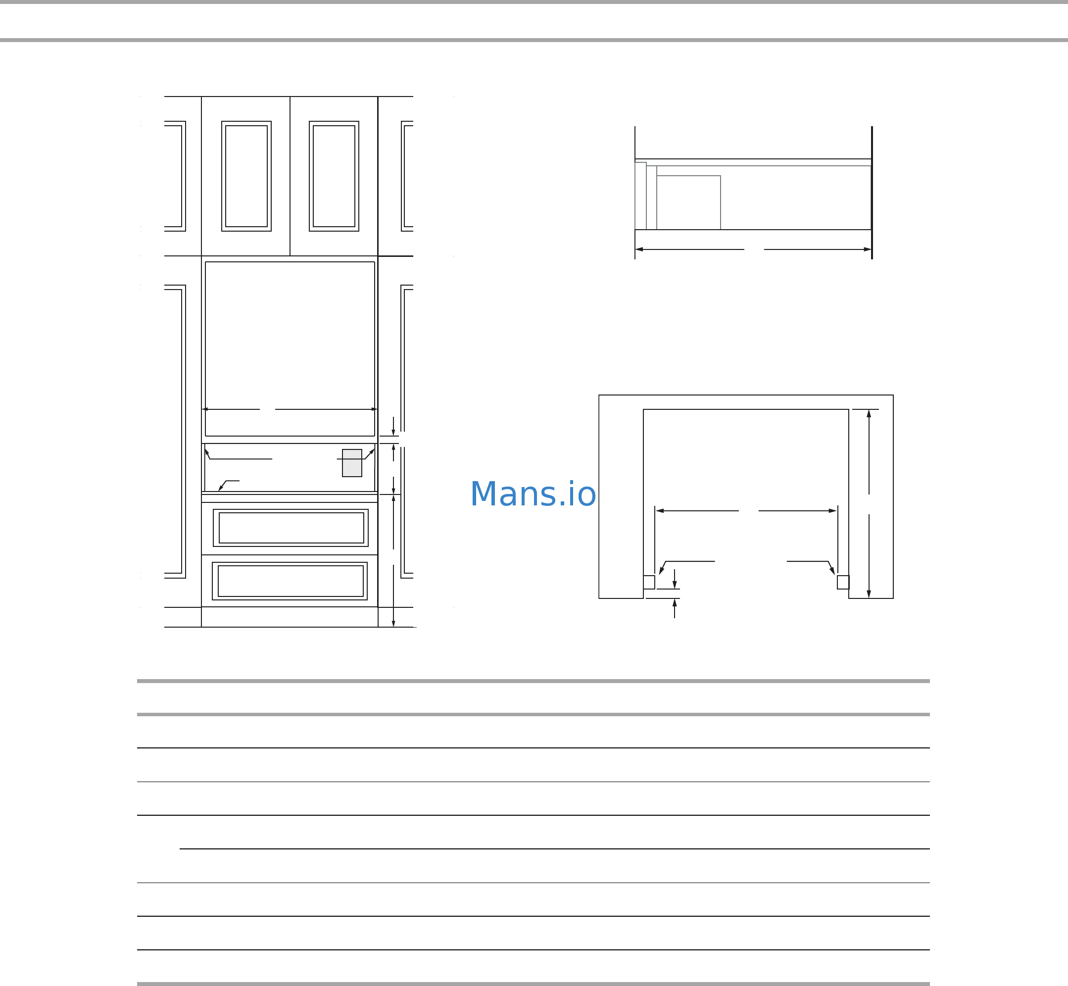KitchenAid KOWT100ESS [5/16] Clearance dimensions flush installation