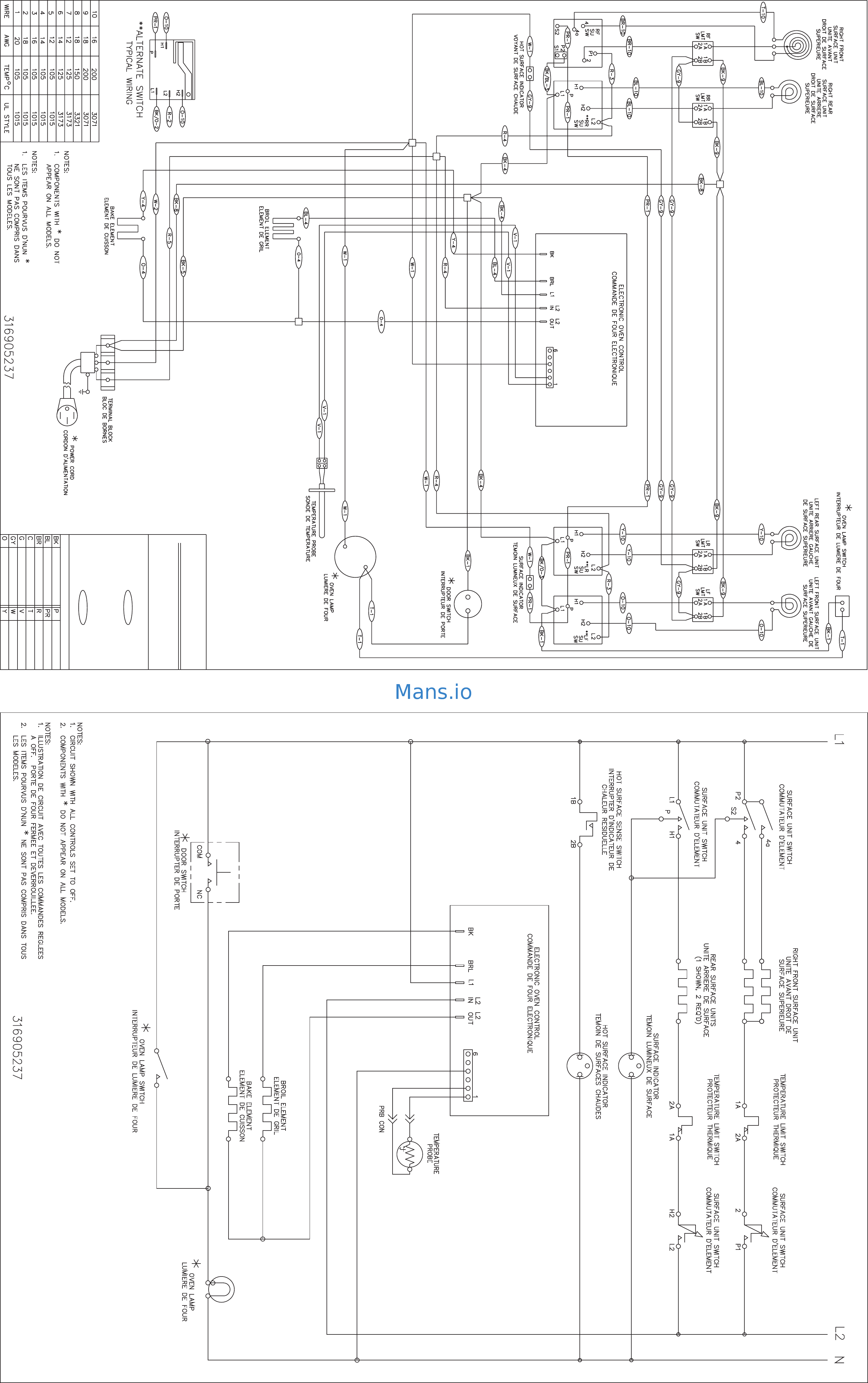 Frigidaire FFEF3013LW Service Data Sheet Page 2