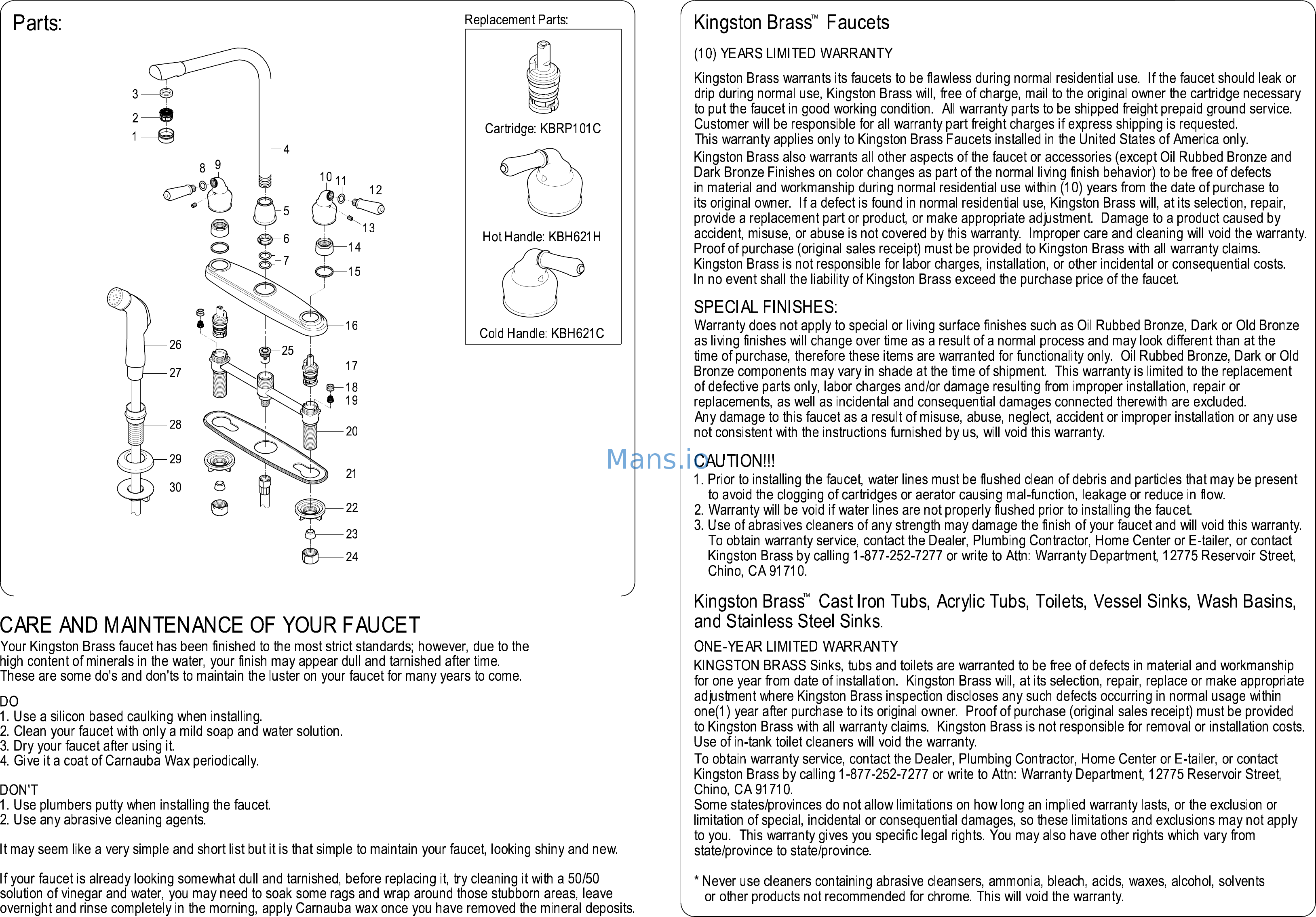 Kingston Brass GKB756 [3/3] Kingstonbrass