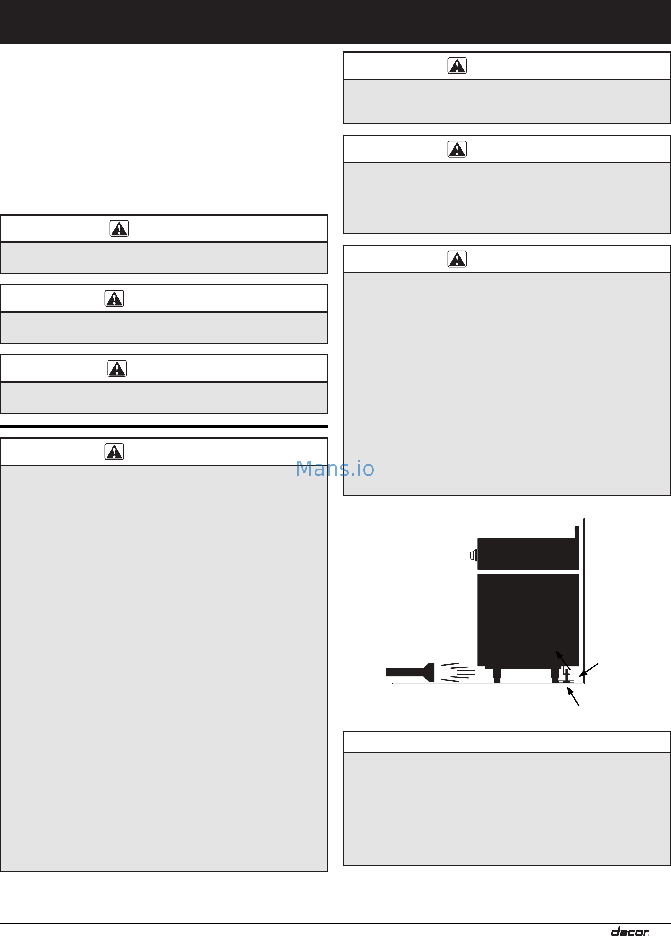 Dacor ER36DSCHNG [3/20] Important safety instructions