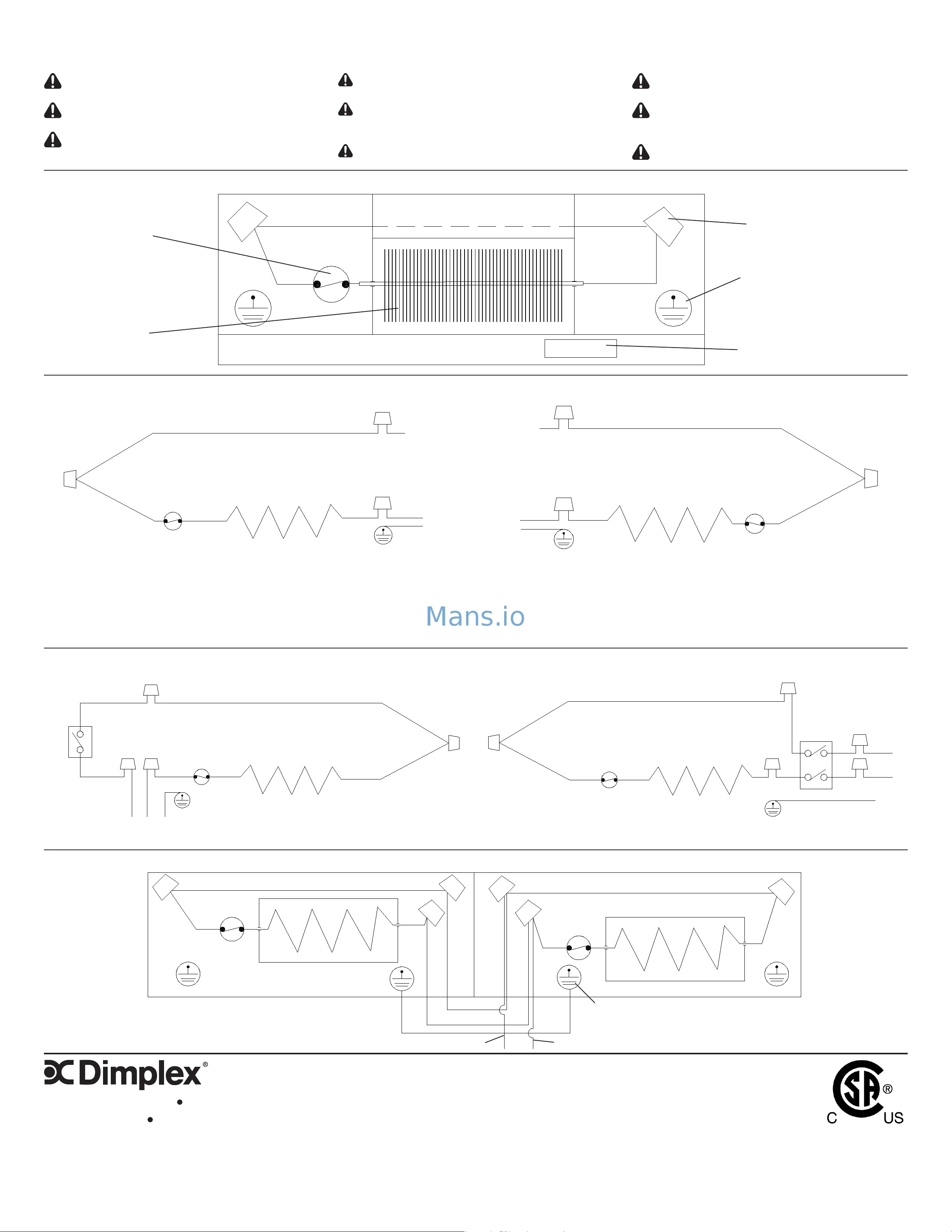 Dimplex LC2005W31 [6/6] Wiring instructions instructions de