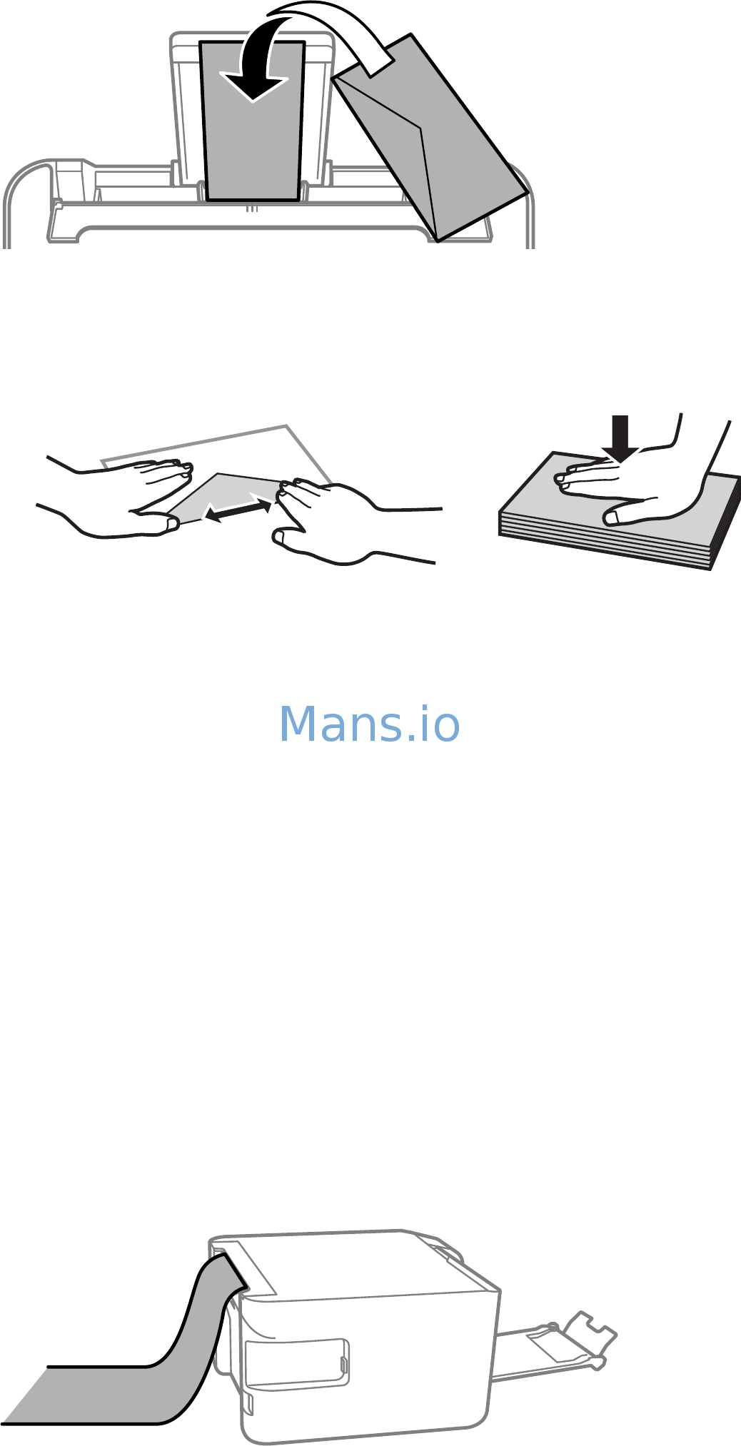 Epson EcoTank ET2720 [46/161] Loading Envelopes and Precautions