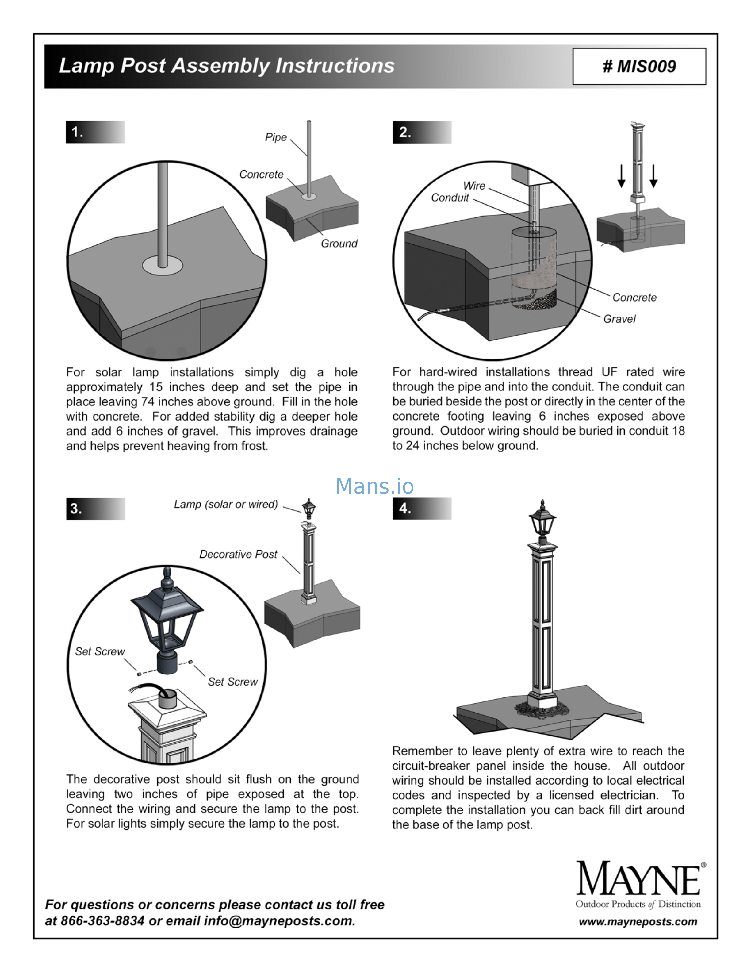 Mayne 5836B [2/2] MIS009Lamp Post Instructions.pdf
