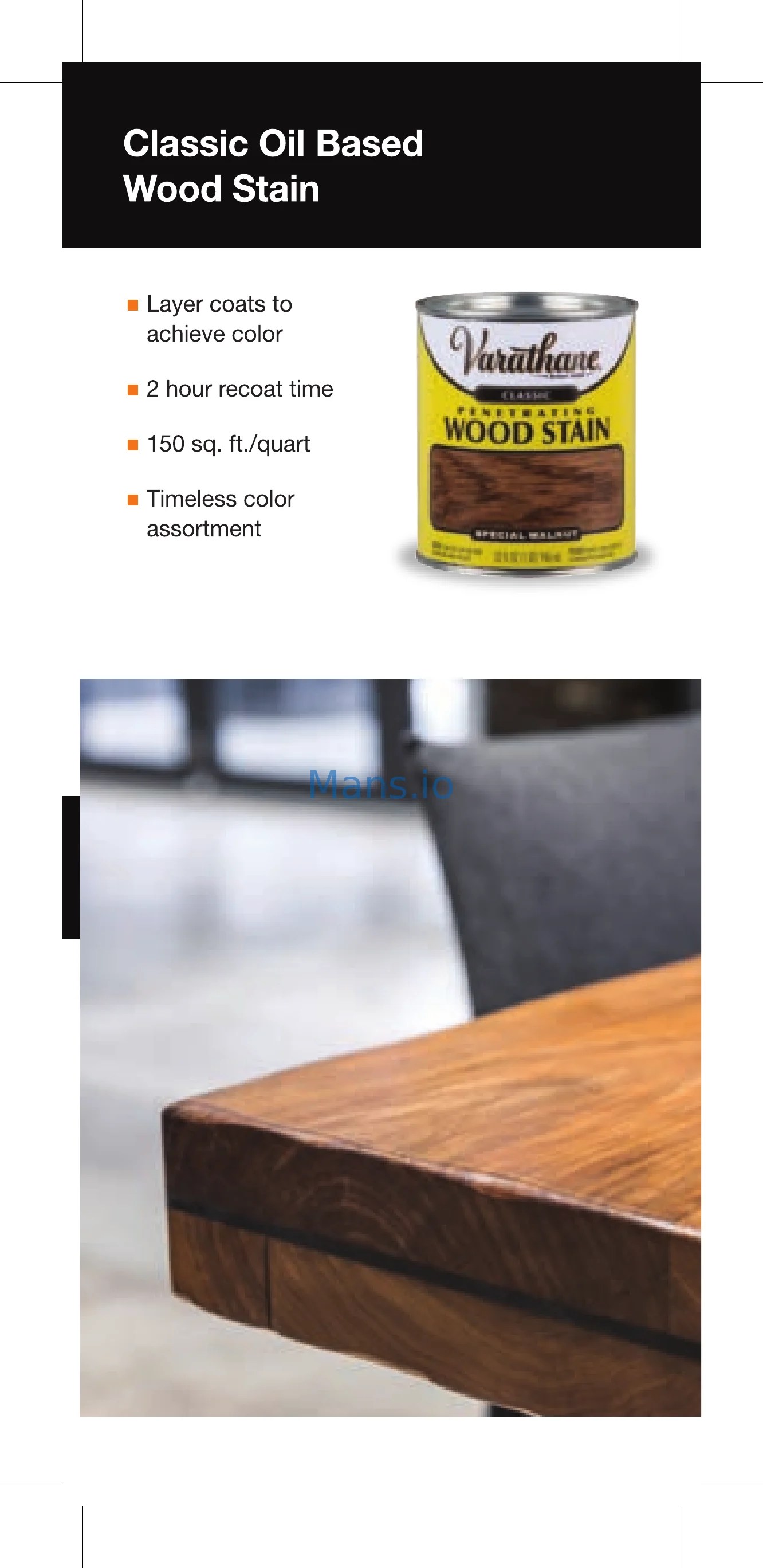 Varathane 349577 [3/24] Classic oil based wood stain