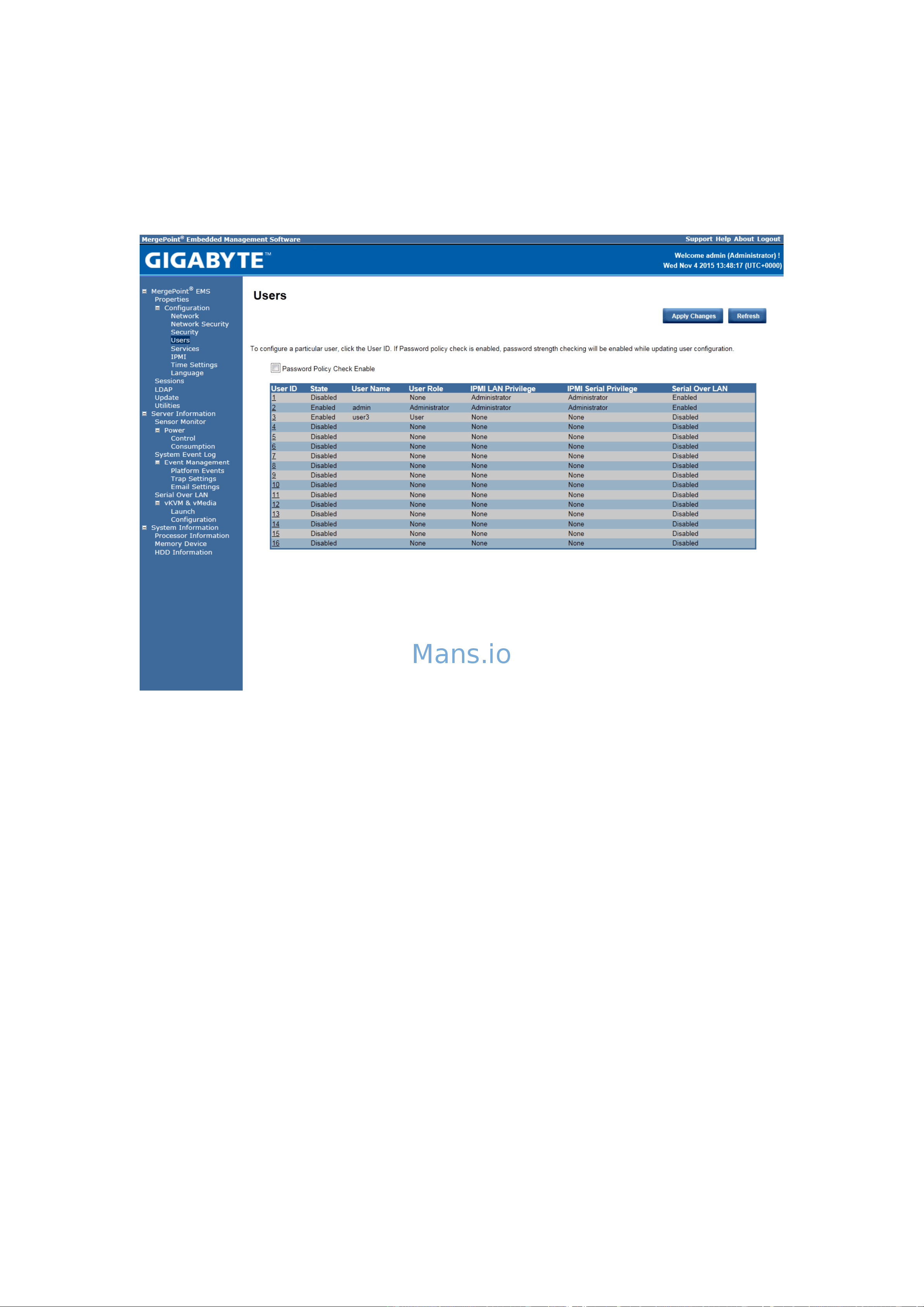 Gigabyte MX31BS0 Management Console User Guide online [15/44] 875579