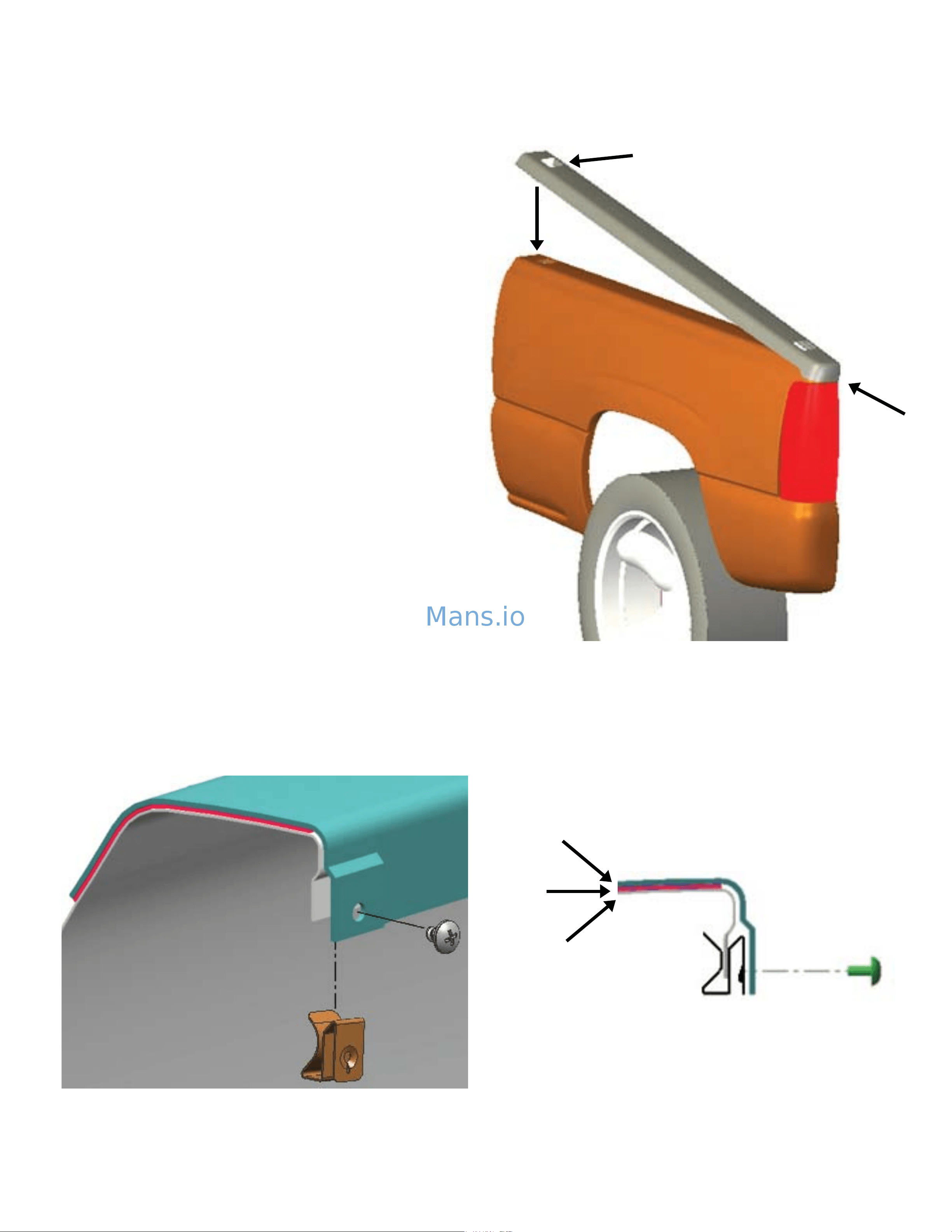 Bushwacker ‎48527 [2/2] Bed rail cap installation