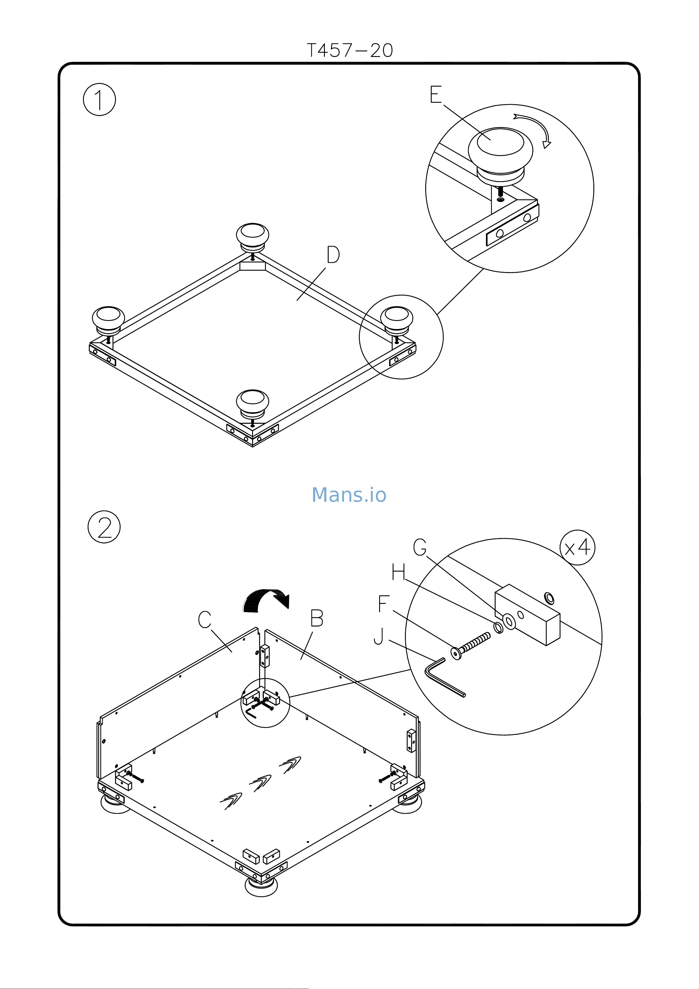 Ashley Furniture T45720 Installation Manual online [3/5] 1002141