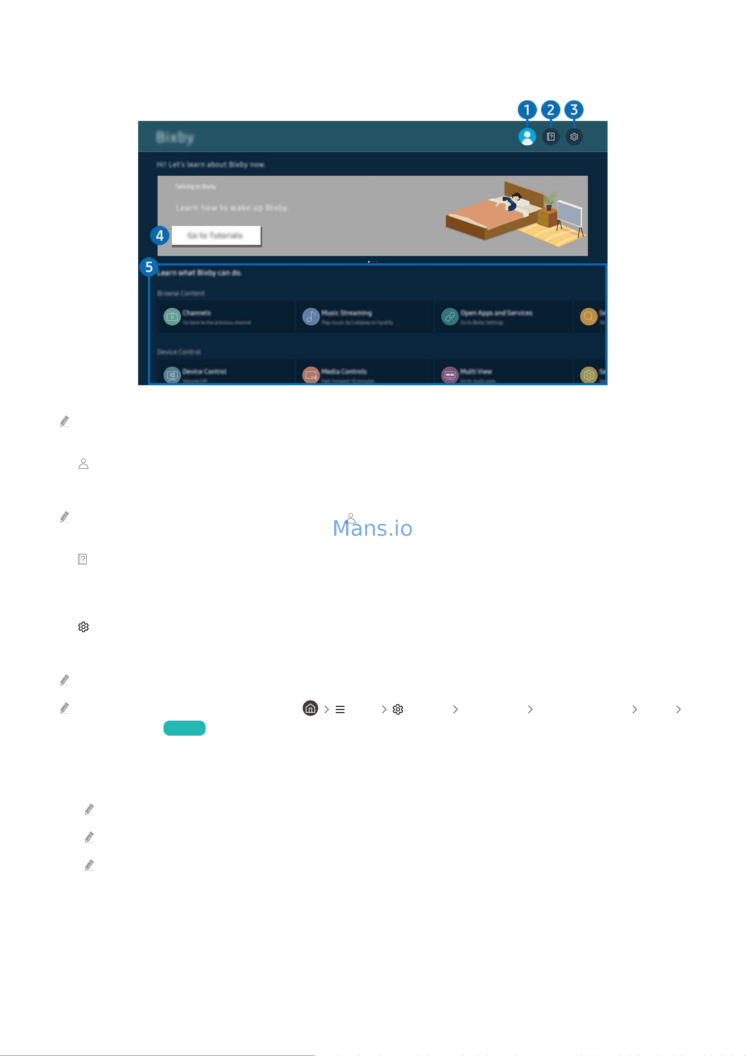 Samsung UE43CU8000K [103/0] Learning about the explore bixby screen