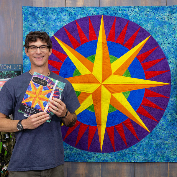 Mariner’s Compass Quilt! Man Sewing