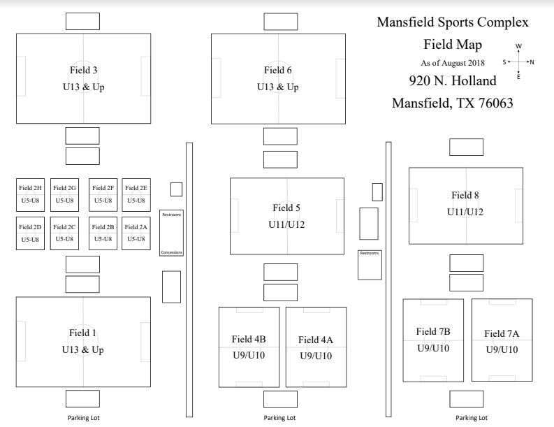 Field Maps Mansfield Soccer Association