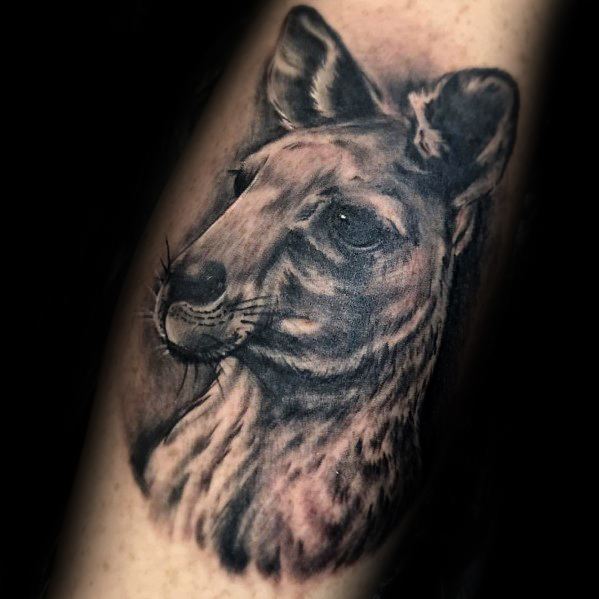 50 Känguru Tattoo Designs für Männer australische Tier Ideen Mann