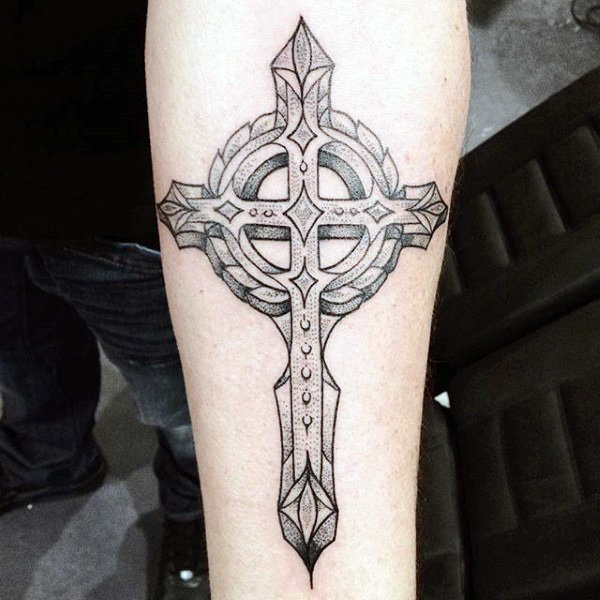 100 keltisches Kreuz Tattoos für Männer alte Symbol DesignIdeen