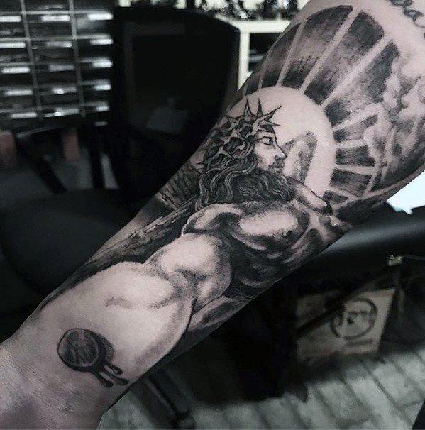 60 3D Jesus Tattoo Designs für Männer religiöse Tinte Ideen Mann