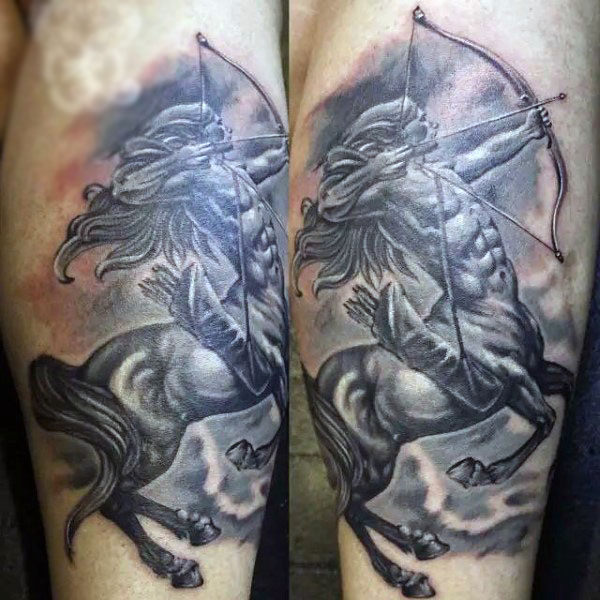 30 Schütze Tattoos für Männer astrologische Zeichen Designs Mann