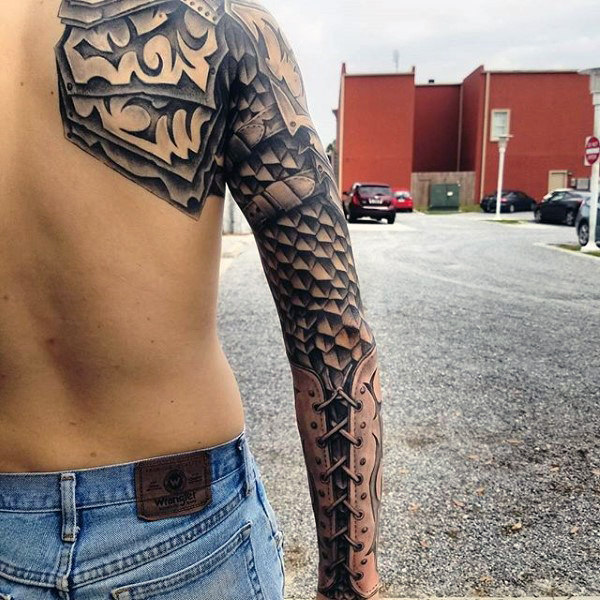 75 SchwarzWeißTattoos für Männer Masculine Ink Designs Mann Stil