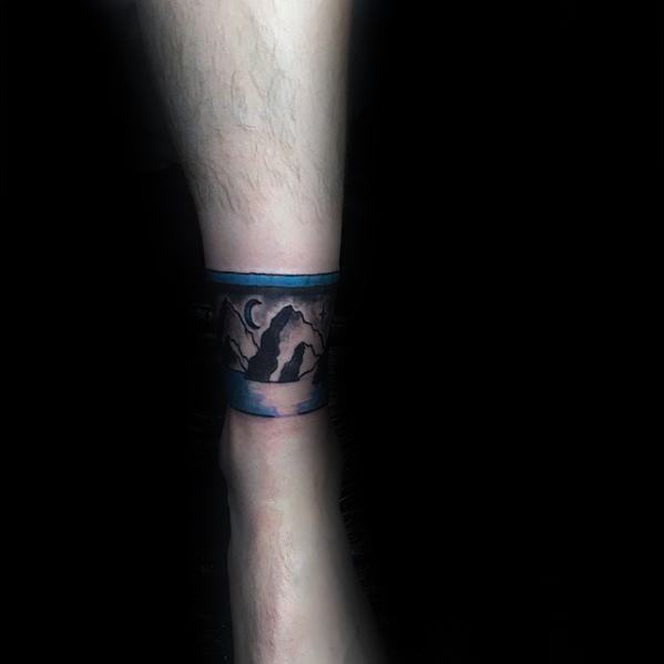 60 Knöchel Band Tattoos für Männer Unterschenkel DesignIdeen Mann