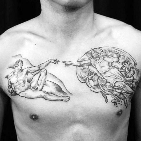 60 Die Schaffung von Adam Tattoo Designs für Männer Michelangelo