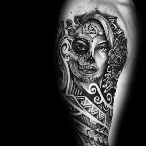 50 La Catrina TattooDesigns für Männer mexikanische Tinte Ideen