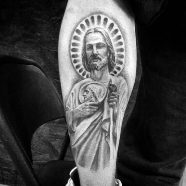 40 St Jude Tattoo Designs für Männer religiöse Tinte Ideen Mann