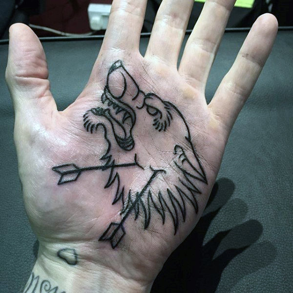 100 Palm Tattoo Designs für Männer Innere Hand Tinte Ideen Mann