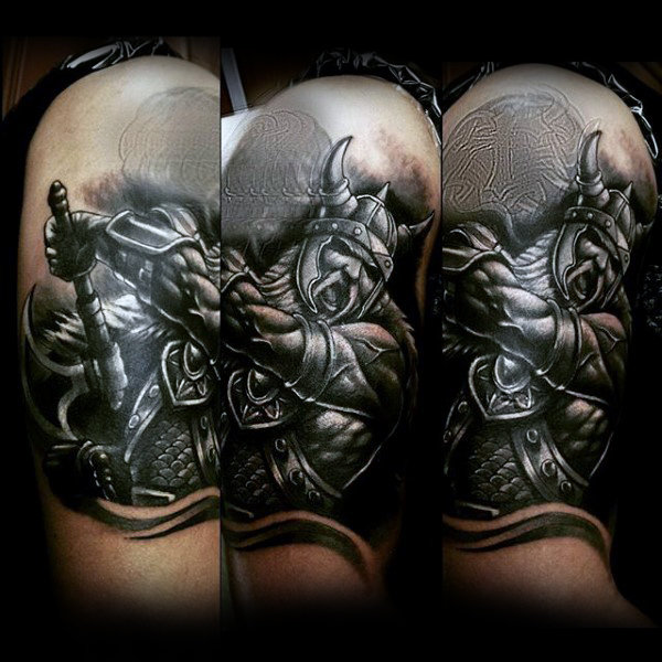 75 SchwarzWeißTattoos für Männer Masculine Ink Designs Mann Stil