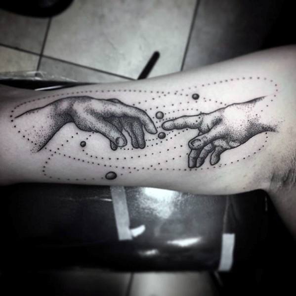 60 Die Schaffung von Adam Tattoo Designs für Männer Michelangelo