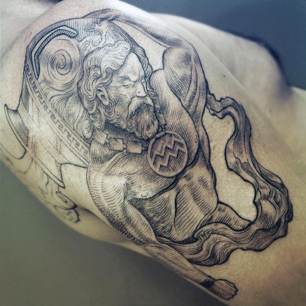 70 Wassermann Tattoos für Männer astrologische Tinte DesignIdeen 70 Wassermann Tattoos für Männer astrologische Tinte DesignIdeen