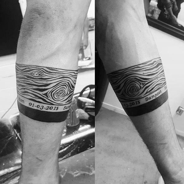 50 Black Band Tattoo Designs für Männer Bold Ink Ideen Mann Stil