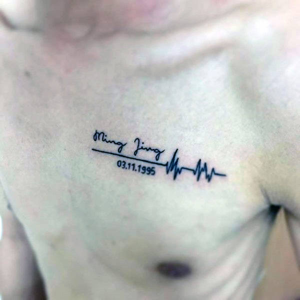 60 Namen Tattoos für Männer Schriftzug DesignIdeen Mann Stil Tattoo