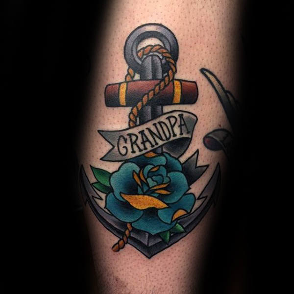 40 Opa Tattoos für Männer TributTinteDesignIdeen Mann Stil Tattoo